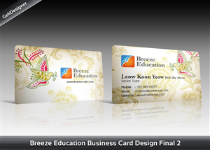 Business Card Design by gekgrfx for Breeze Education | Design: #1365133