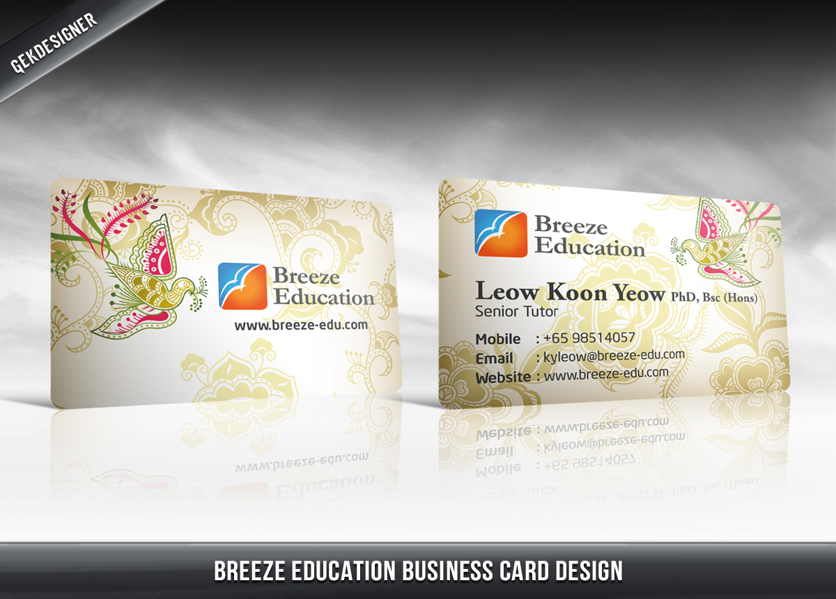 Business Card Design by gekgrfx for Breeze Education | Design #1372183