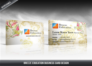 Business Card Design by gekgrfx for Breeze Education | Design: #1372183