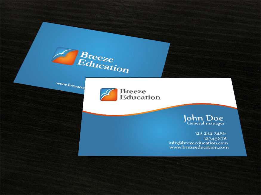 Business Card Design by farani for Breeze Education | Design #1350797