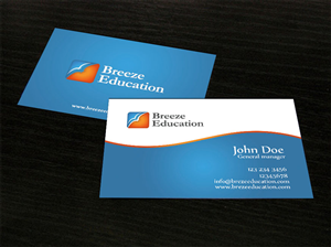 Design de Carte de Visite par farani pour Breeze Education | Design : #1350797