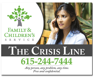 Simple Print Ad for Nonprofit Crisis Call Line | Newspaper Ad Design by saracdesigns
