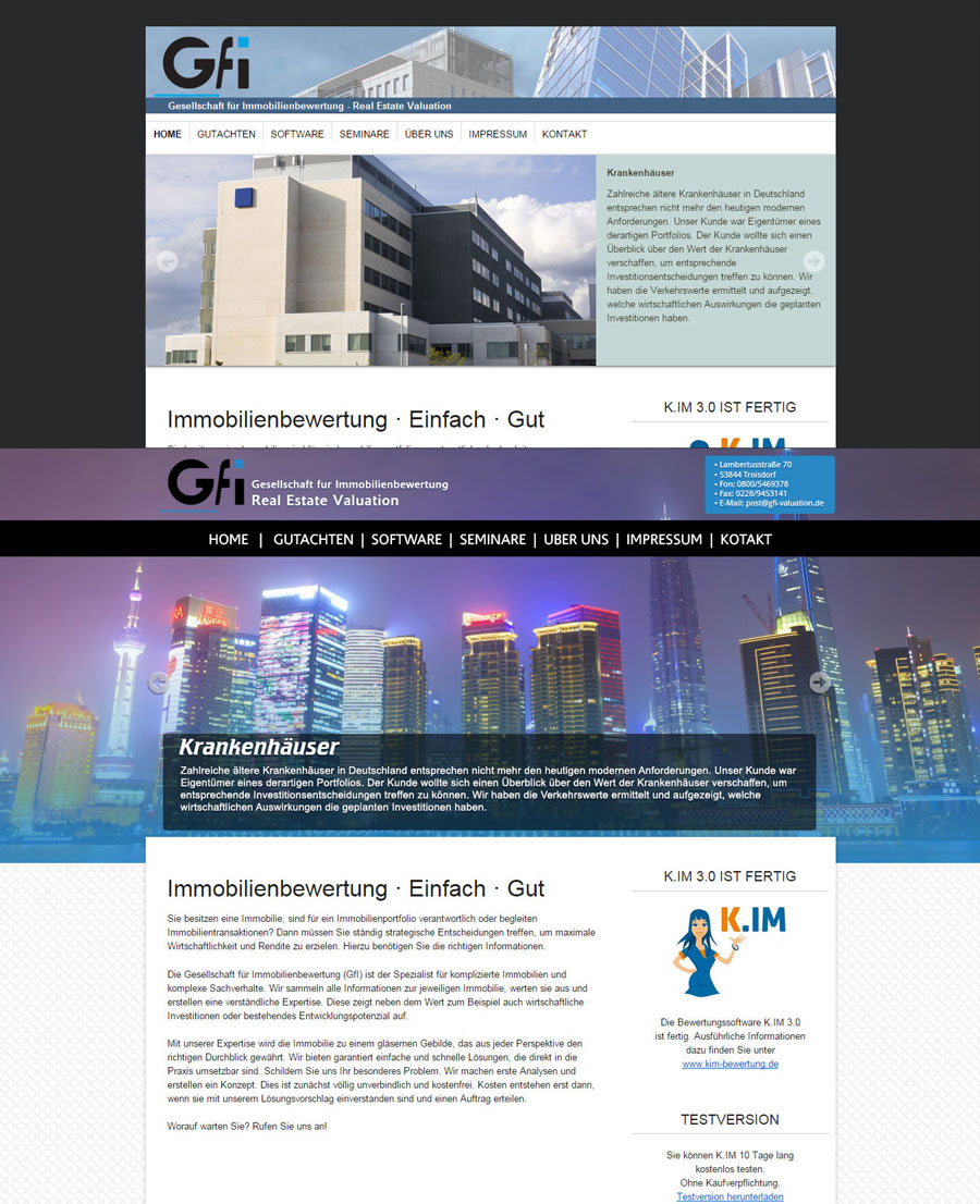 Photoshop Design by rdesign12 for Oliver Stock WebDesign | Design #4807381