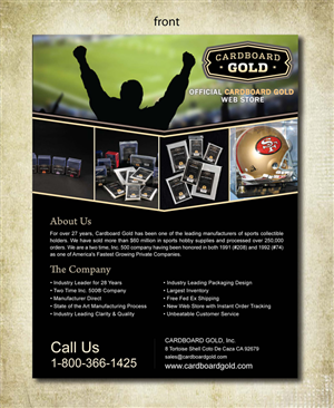 Brochure Design by Sbss for Cardboard+Gold%2C+Inc. | Design: #1338255