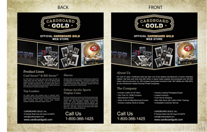 Brochure Design by Sbss for Cardboard+Gold%2C+Inc. | Design: #1341266