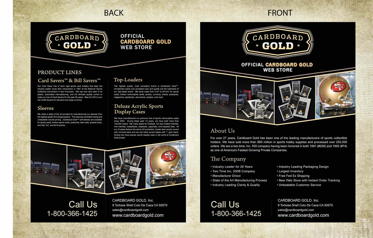 Diseño de Brochure por Sbss para Cardboard+Gold%2C+Inc. | Diseño #1341267