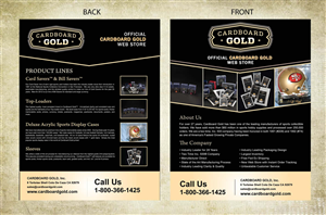 Brochure Design by Sbss for Cardboard+Gold%2C+Inc. | Design: #1341272