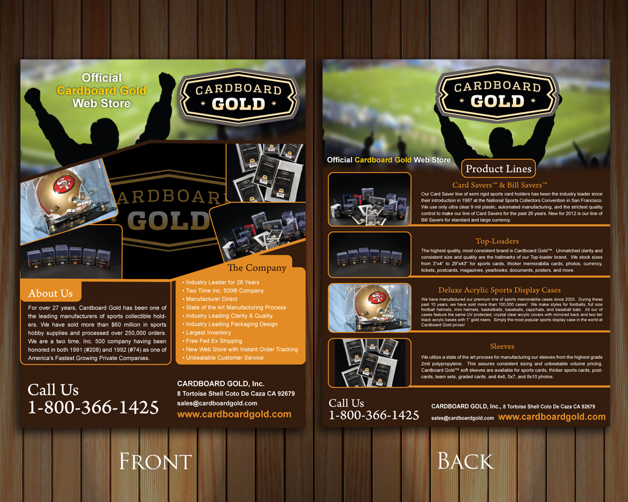 Diseño de Brochure por Sbss para Cardboard+Gold%2C+Inc. | Diseño #1351478