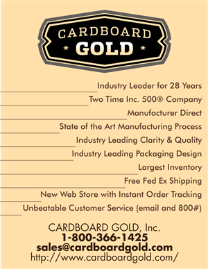 Brochure Design by Impressive Solutions for Cardboard+Gold%2C+Inc. | Design: #1344189