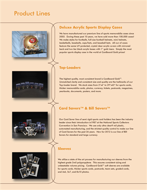 Brochure Design by Impressive Solutions for Cardboard+Gold%2C+Inc. | Design: #1345623
