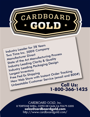 Brochure Design by Impressive Solutions for Cardboard+Gold%2C+Inc. | Design: #1345626