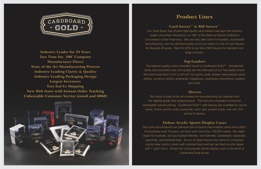 Brochure Design by barinix for Cardboard+Gold%2C+Inc. | Design #1339155