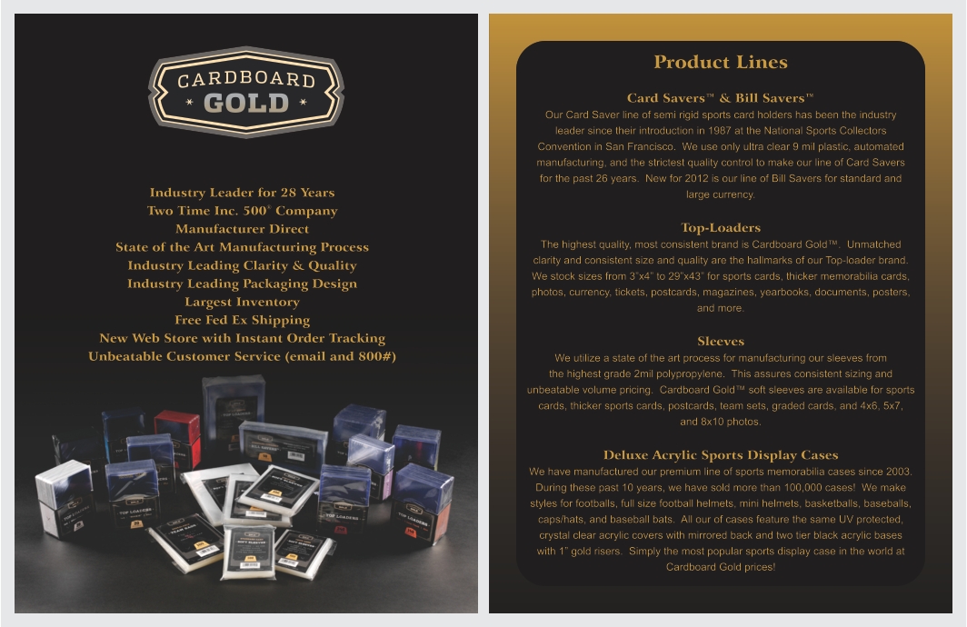 Brochure Design by barinix for Cardboard+Gold%2C+Inc. | Design #1339162