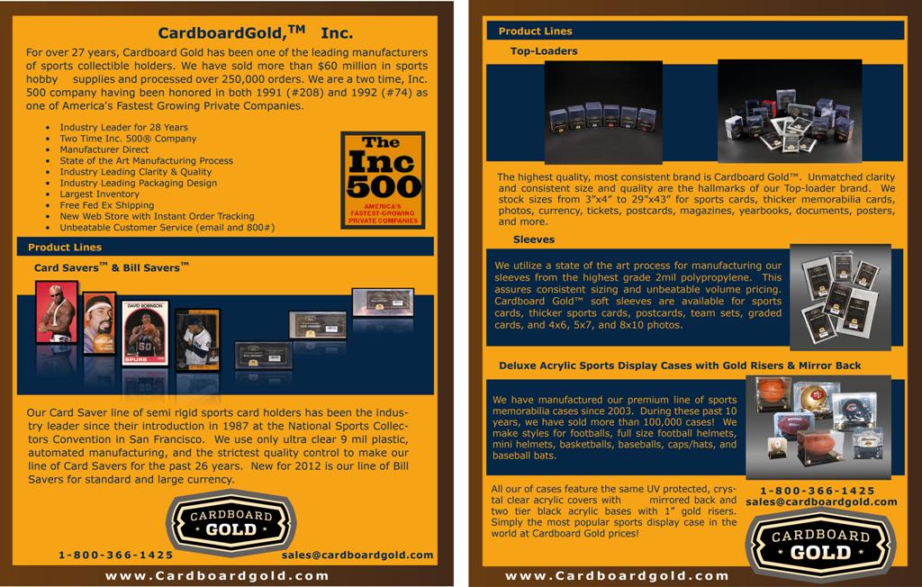 Brochure Design by Jay for Cardboard+Gold%2C+Inc. | Design #1356344