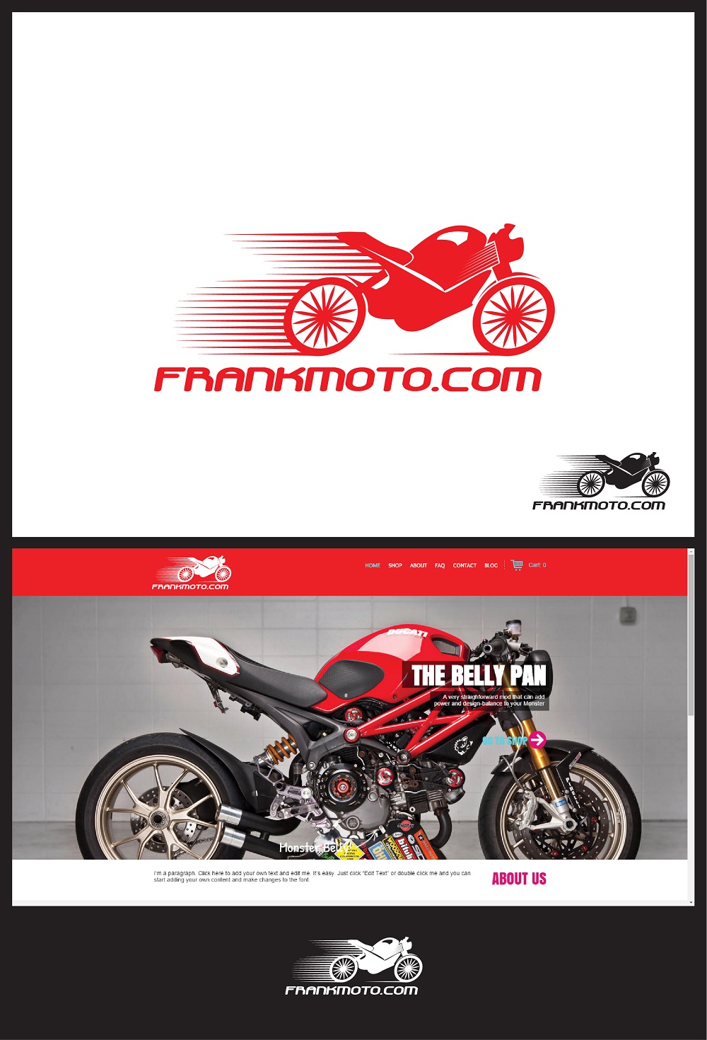Logo Design by Kira Graphics for Frank Moto | Design #4725953