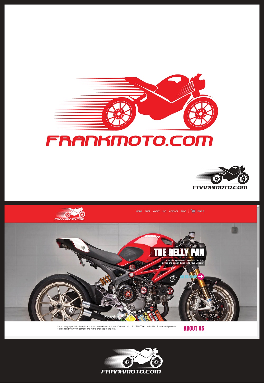 Logo Design by Kira Graphics for Frank Moto | Design #4726287