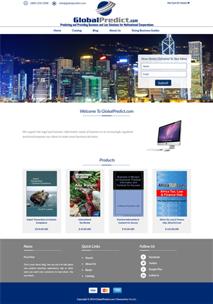 need web page design for GlobalPredict.com | Web Design by Advent Innovative