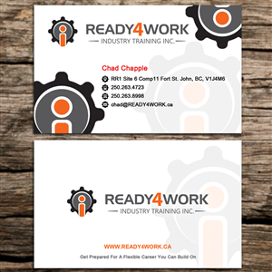 READY4WORK is a training facility that offers training or entry level positions in the oil and gas i | Business Card Design by Sandaruwan