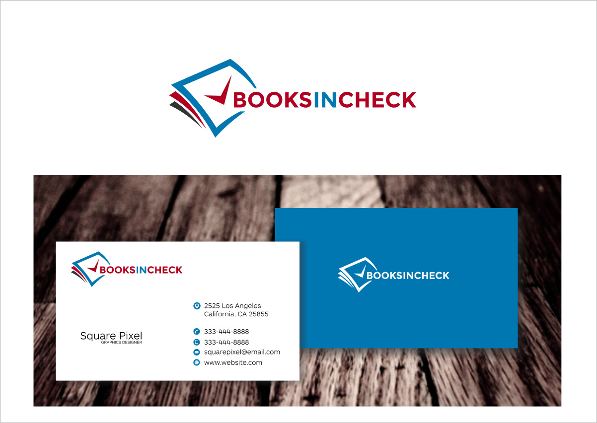 Logo-Design von squarepixel für Books In Check, Inc. | Design #4712850