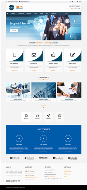 Brisbane IT support business needs our first website | Web Design by Ovimatic
