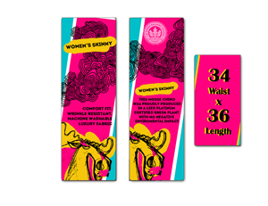 Label Design for a sexy ladies 5 pocket skinny  | Diseño de Empaque por Jenn Smith