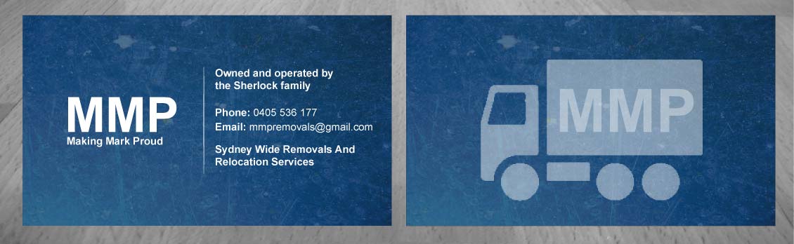 Business Card Design by Sbss for MMP Removals and Relocation | Design #1354755