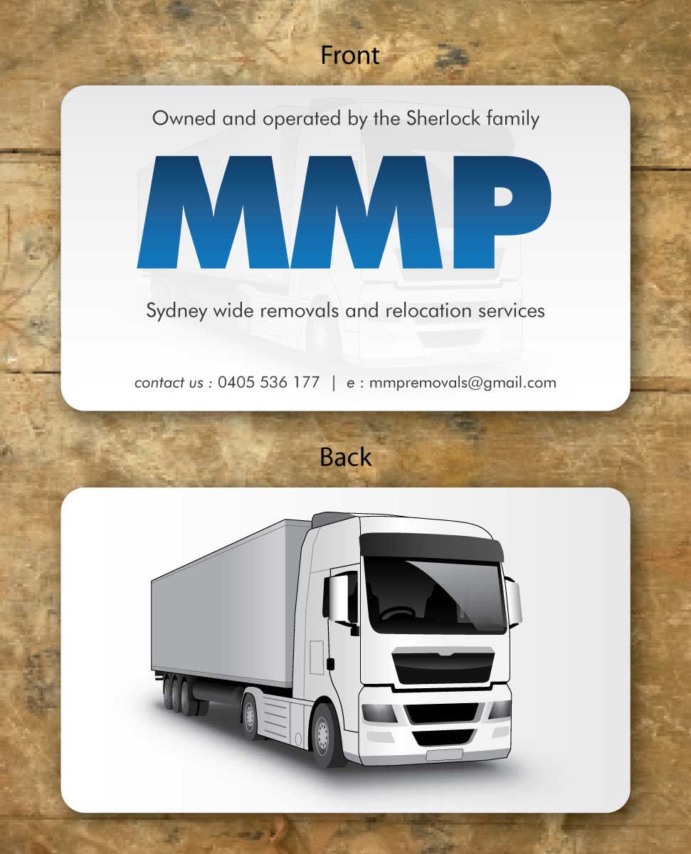 Business Card Design by Sbss for MMP Removals and Relocation | Design #1354994