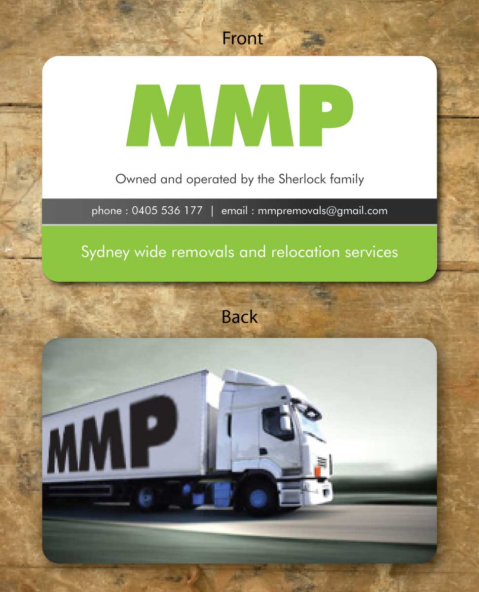 Design de Carte de Visite par Sbss pour MMP Removals and Relocation | Design #1354997