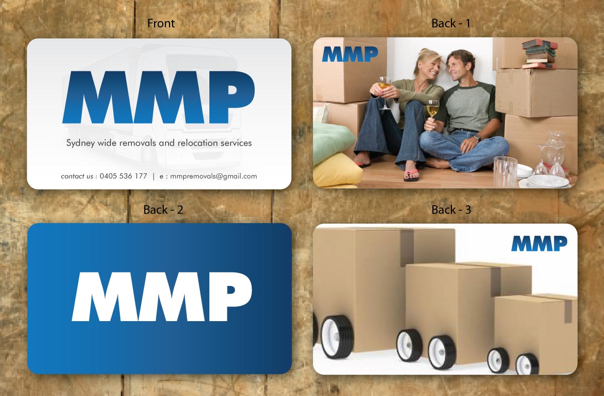 Business Card Design by Sbss for MMP Removals and Relocation | Design #1355297