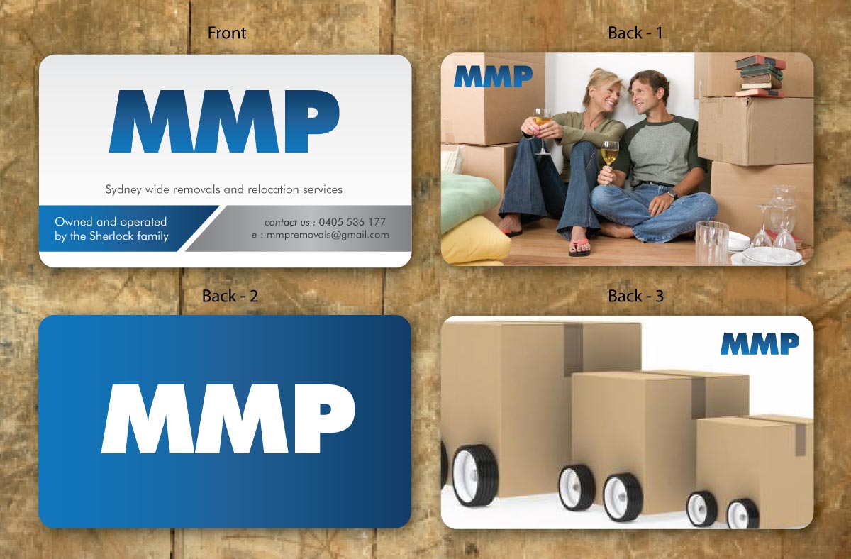 Business Card Design by Sbss for MMP Removals and Relocation | Design #1355304