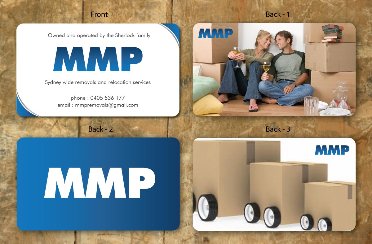 Business Card Design by Sbss for MMP Removals and Relocation | Design #1355338