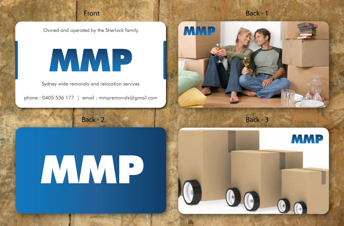 Business Card Design by Sbss for MMP Removals and Relocation | Design #1355340