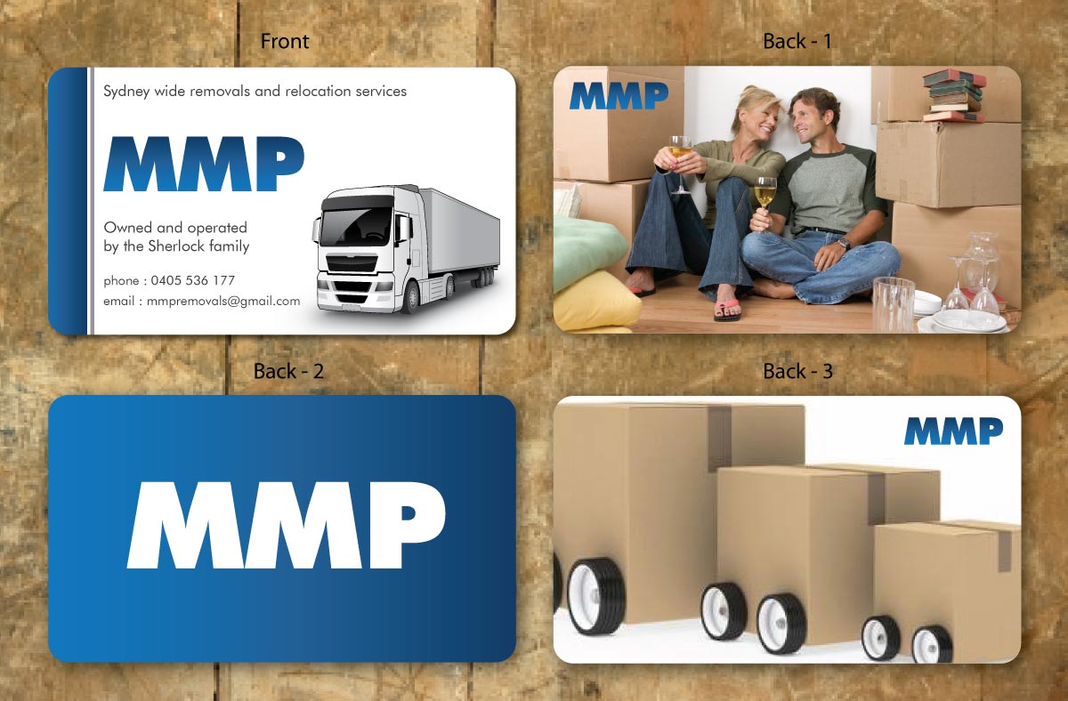 Business Card Design by Sbss for MMP Removals and Relocation | Design #1355341