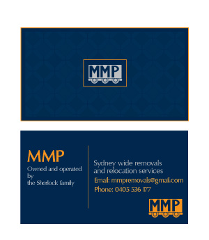 Business Card Design by Websaar Solutions for MMP Removals and Relocation | Design #1348690
