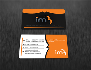 Business Card Design by  Artman for iM3 s.r.o. | Design #4967983