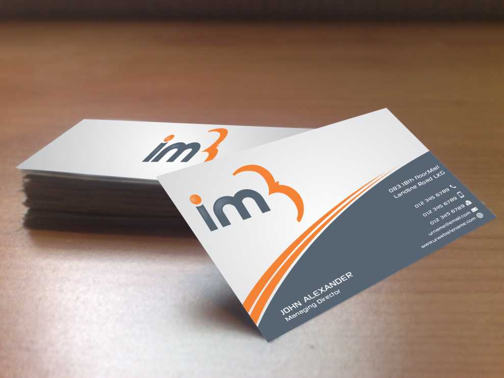 Business Card Design by szabist for iM3 s.r.o. | Design #4930548