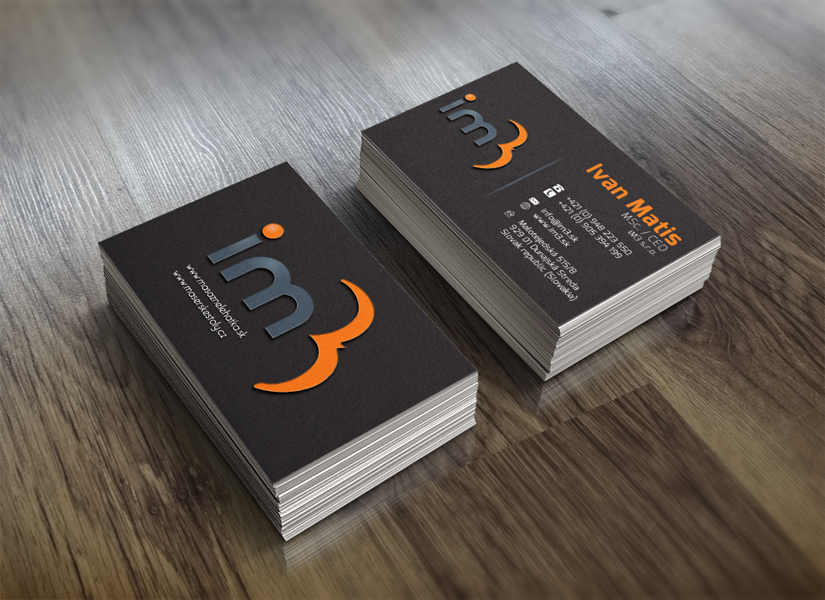 Business Card Design by aricsandra for iM3 s.r.o. | Design #4927761