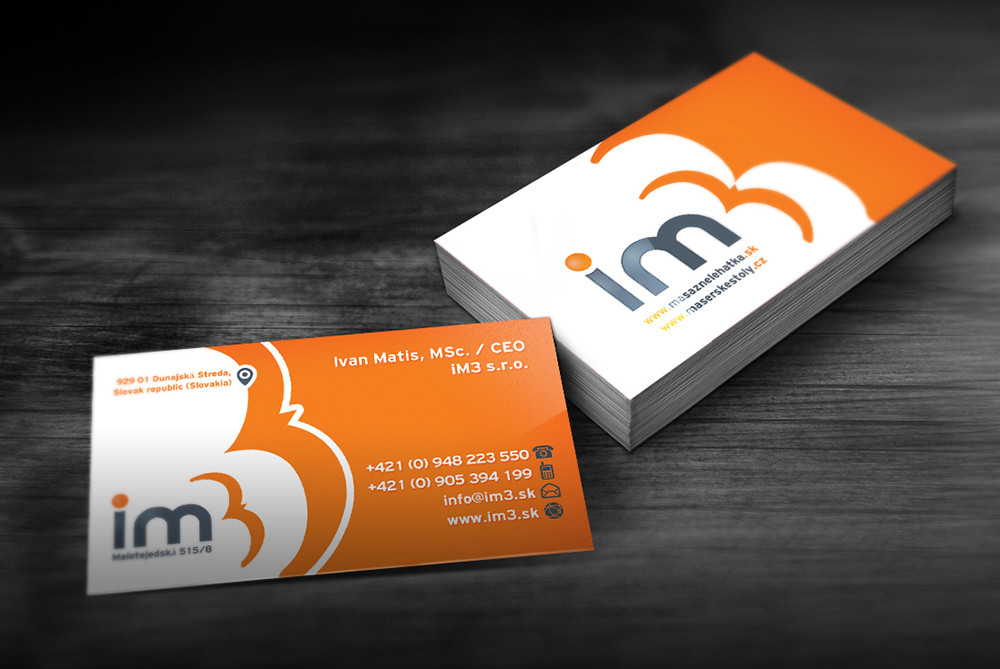 Business Card Design by creationz2011 for iM3 s.r.o. | Design #4982185