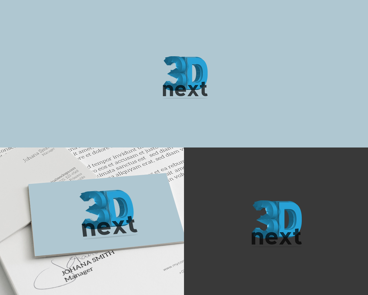 Diseño de Logo por lukegadeke para 3DNext | Diseño #4715838