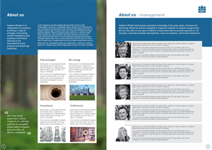 Design de Brochure par  Bineesh pour Hawkins Wright Ltd | Design : #4718534