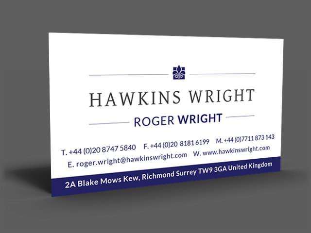Business Card Design by  Artman for Hawkins Wright Ltd | Design #4714250