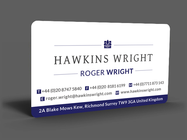 Business Card Design by  Artman for Hawkins Wright Ltd | Design #4714260