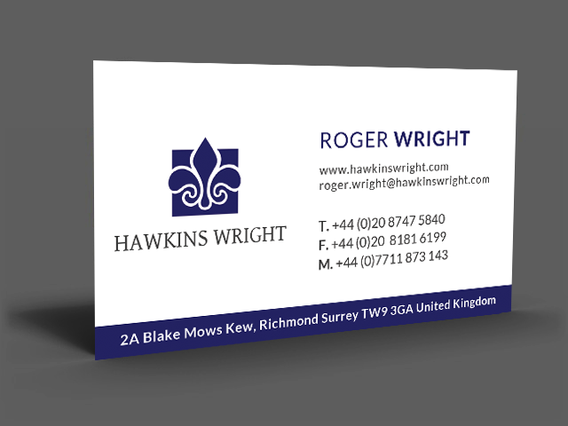 Visitenkarten-Design von  Artman für Hawkins Wright Ltd | Design #4714267