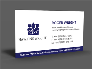 Business Card Design by  Artman for Hawkins Wright Ltd | Design: #4714267