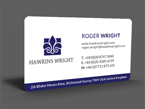 Business Card Design by  Artman for Hawkins Wright Ltd | Design: #4714273