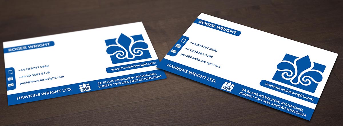 Visitenkarten-Design von Pointless Pixels India für Hawkins Wright Ltd | Design #4714500