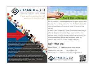 Brochure Design by justlovesdesign for G Shabbir T/A & Shabbir Co | Design: #4797170
