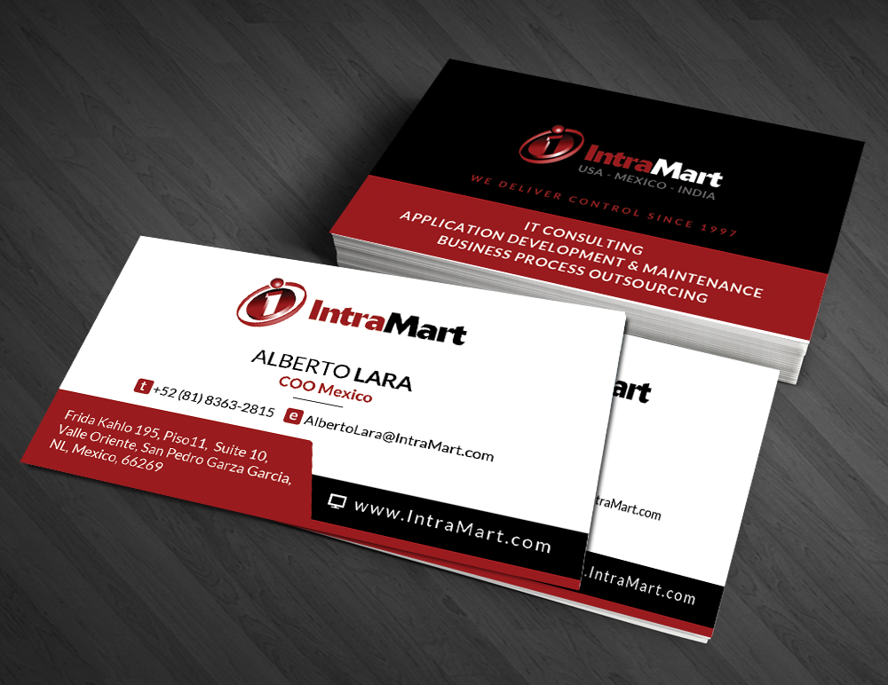 Design de Carte de Visite par  Artman pour IntraMart | Design #4716892