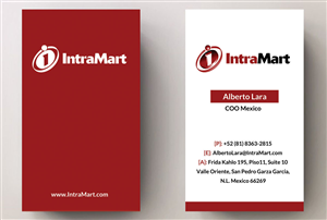 Business Card Design by Sarah Haroon for IntraMart | Design: #4718512