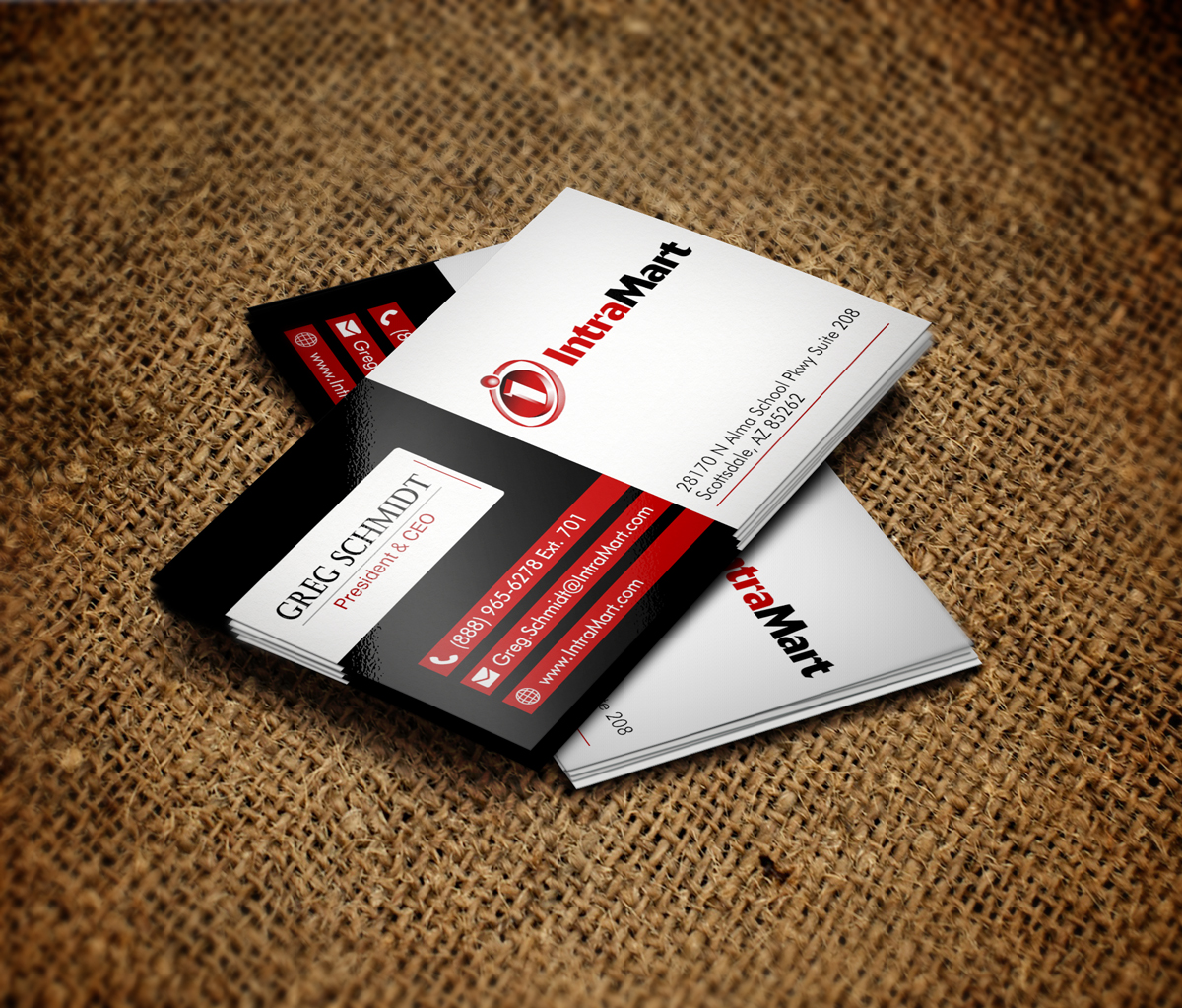 Design de Carte de Visite par HollyBlue Studio pour IntraMart | Design #4720824